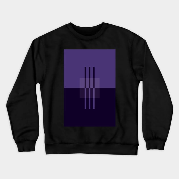 Violet Abstract Minimalist Art Print Crewneck Sweatshirt by Stonework Design Studio